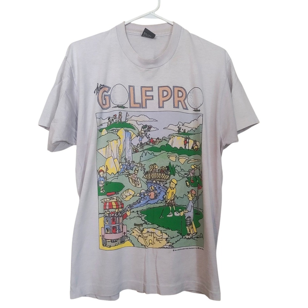 Vintage 80s‎ Golf Pro XL Graphic Tee